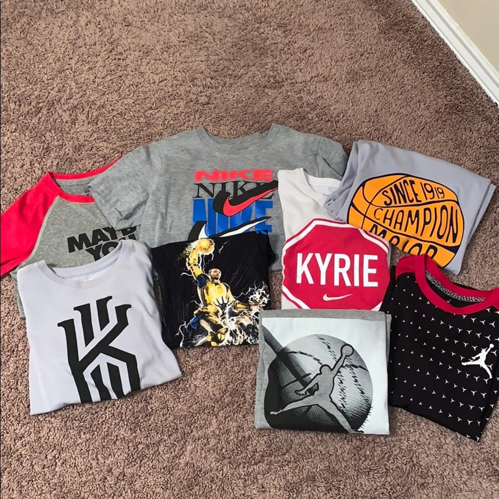 Boys Nike, Jordan & Champion shirts